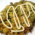 べんけー's cooksnap of when they made おつまみに♫大根菜のお好み焼き風♫.