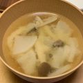 ひつじちゃんのママ's cooksnap of when they made 大根としめじのお味噌汁✿.