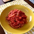 ハルMINI's cooksnap of when they made ☆簡単～ツナ＆ベーコンのトマトパスタ☆.