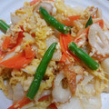 ☆クッキングパンダ☆'s cooksnap of when they made 厚揚げとちくわでガッツリ●白菜の卵とじ.