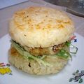 おこじょ1027's cooksnap of when they made 簡単！ライスバーガー.
