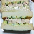 ロビくま's cooksnap of when they made ☺萌え断♡簡単しましまハムチーズサンド☺.