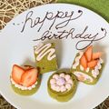 mi（╹◡╹）ki's cooksnap of when they made 春色❁抹茶ベジロールケーキ（プチロール）.