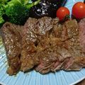 ♪KANON♪'s cooksnap of when they made 安い外国産牛が…ジューシー柔らかステーキ.