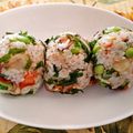 スマアカ's cooksnap of when they made お弁当にも♡鮭と枝豆のおにぎり.