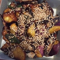 hinappｕ's cooksnap of when they made さつまいもとゴボウの甘辛だれ.