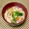 にきけん's cooksnap of when they made わかめと竹輪のかき玉味噌汁.