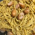 クック6E1ZGB☆'s cooksnap of when they made 海苔の佃煮の豆乳クリームパスタ.