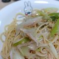 まこみさじゅん's cooksnap of when they made 長ねぎだししょうゆパスタ.