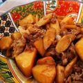 まっさまさママ's cooksnap of when they made 里芋 ゴボウ 豚バラの甘辛炒め煮.