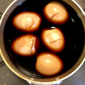 ゆりまる☆育児奮闘中's cooksnap of when they made 卵大量消費に！煮卵.