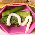 saw5U7♡'s cooksnap of when they made お弁当に！アスパラのマヨ焼き♬.