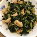 クックTopMfld's cooksnap of when they made 無限レシピ☆大根の葉と鶏肉の炒め物.