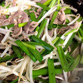 paco723's cooksnap of when they made 砂ズリ無限ニラもやし炒め 大量 大皿料理.