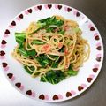 K0A9O0R8U♪'s cooksnap of when they made キャベツと桜えびの塩焼きそば✤特急ランチ.
