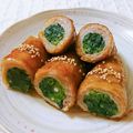 monuvalley's cooksnap of when they made 簡単！お弁当にも！春菊の肉巻き！.