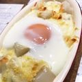 むぎむぎこむぎ's cooksnap of when they made 生ハムと半熟卵のじゃが芋グラタン.