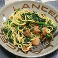 クック7BHDWS☆'s cooksnap of when they made 春菊とベーコンの胡麻パスタ.
