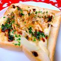 ☆３匹の子ぶた☆'s cooksnap of when they made ソース味。キャベ軸×おかかの和トースト.