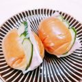 Satoco❋'s cooksnap of when they made ロールパンdeハムチーズキュウリサンド♪.