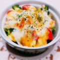 Satoco❋'s cooksnap of when they made ブロッコリーとミニトマトのチーズ焼き♡.