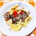 ﾁｲﾁｬﾝﾏﾏ's cooksnap of when they made 豚こま・長芋・パプリカの塩レモン風炒め♪.