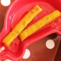 ﾓﾓ娘's cooksnap of when they made 簡単 かぼちゃスティッククッキー.