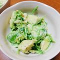 まほゆ's cooksnap of when they made 豆苗とアボカドのサラダ.