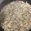 Yokchina's cooksnap of when they made もんじゃ風?!粉も卵も使いません★☆♪.