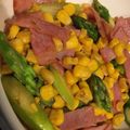 ﾁｬﾋﾞｨLOVE's cooksnap of when they made アスパラベーコンのコーン炒め⭐お弁当に.