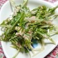 まめスノー's cooksnap of when they made ごま風味の水菜・ツナのサラダ♪.