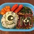 豆乳pudding's cooksnap of when they made キャラ弁 ディズニー マイク.