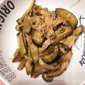 ばやし's cooksnap of when they made 豚肉、茄子、牛蒡、白ネギの味噌炒め.