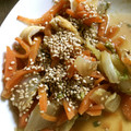 ジジっぷー's cooksnap of when they made 白菜と人参と油揚げのごま和え.