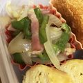 チョコあず's cooksnap of when they made 簡単！玉ねぎピーマンベーコンの炒め物.