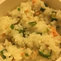 ゆいまーるん's cooksnap of when they made とろみコツあり！離乳食！オクラ鮭がゆ.