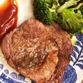 Fionarao's cooksnap of when they made フライパンでポンドステーキ.