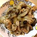 まっぱんつ's cooksnap of when they made 鶏もも肉 しめじの味噌マヨ バター炒め♡.