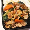 yumtas♥'s cooksnap of when they made 小松菜と豚肉でお手軽コンソメ味.