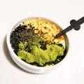 島猫。's cooksnap of when they made 青汁黒ごまはちみつきな粉のヨーグルト.