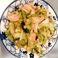 とうもろこしごはん's cooksnap of when they made 2つの材料で。キャベツと薄揚げの炒め煮.