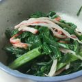 え～み～'s cooksnap of when they made ワケギとカニかまのサラダ.