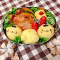 kaori_k04's cooksnap of when they made キャラ弁#まん丸おにぎりのポムポムプリン.