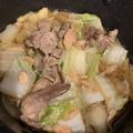 u_usim's cooksnap of when they made 白菜とシーチキン、豚肉の煮物.