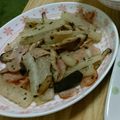 ぽちぼて's cooksnap of when they made 大根・椎茸・ハム炒め☆.