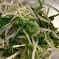 mimizk's cooksnap of when they made もやしと水菜のナムル風サラダ.