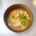 K0A9O0R8U♪'s cooksnap of when they made ウィンナーと卵・トマトのスープ☆朝食にも.