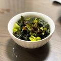 （o・ω・o）'s cooksnap of when they made レタスと韓国のりのサラダ.