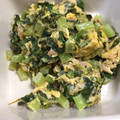 もりたろぅ's cooksnap of when they made 大根の葉とツナと卵の醤油マヨ味炒め.