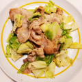 （・×・）♪'s cooksnap of when they made 豚バラ肉ときゃべつのオイマヨしょうゆ炒め.